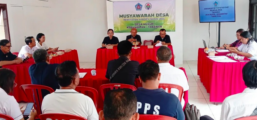 APBDES 2024 Desa Kukuh Kerambitan Akomodir Permendes 13 Tahun 2023